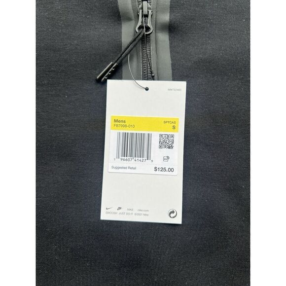 Nike Sportswear Tech Fleece Men's 1/2-Zip Sweatshirt Black NWT FB7998-010 Small - Picture 4 of 8